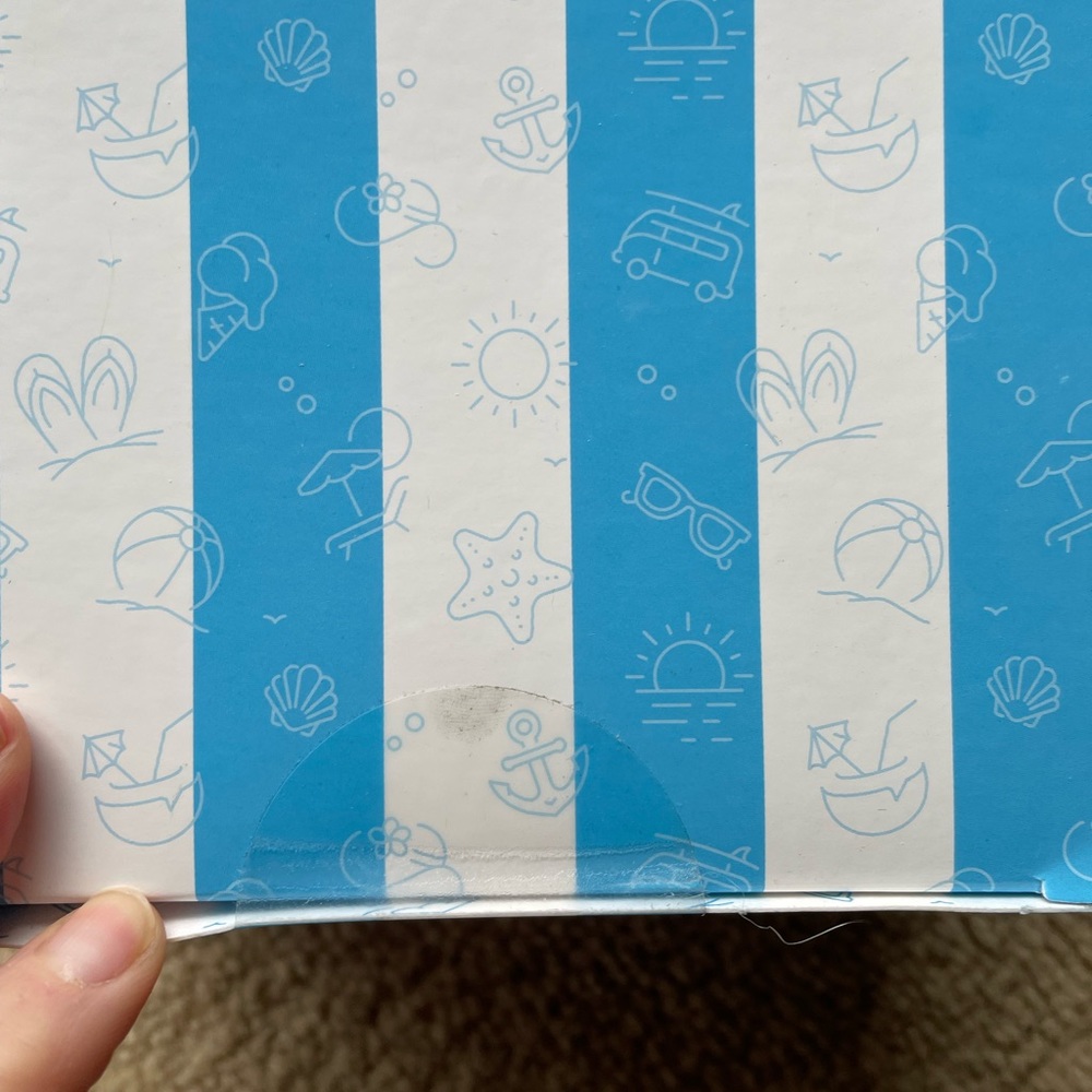 Sealed box of salted caramel packs